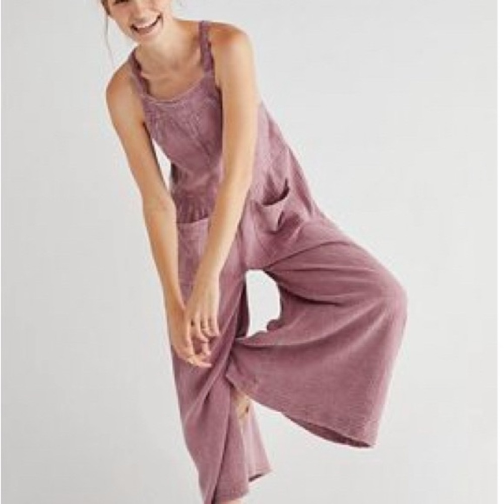 Free People Dusty Pink Jumpsuit